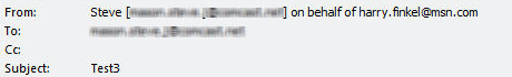 MS Outlook tells recipients the email was sent via your webmail