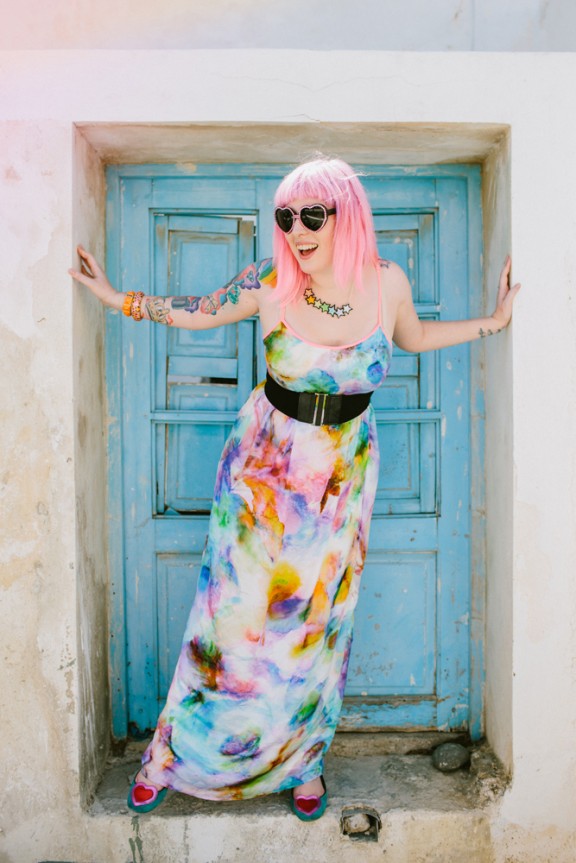 Kat on her About Page for the Rock n Roll Bride