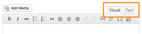 WordPress post editor