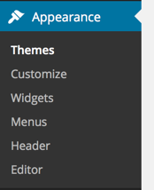 wordpress-appearance-menu