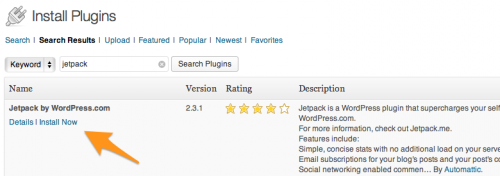 Install the Jetpack plugin