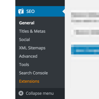 Yoast SEO in the admin screens