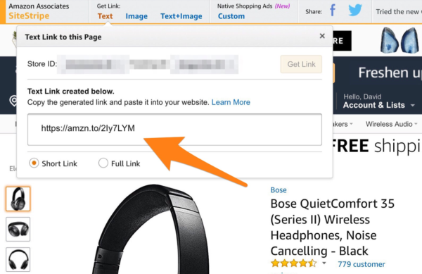 Amazon SiteStripe
